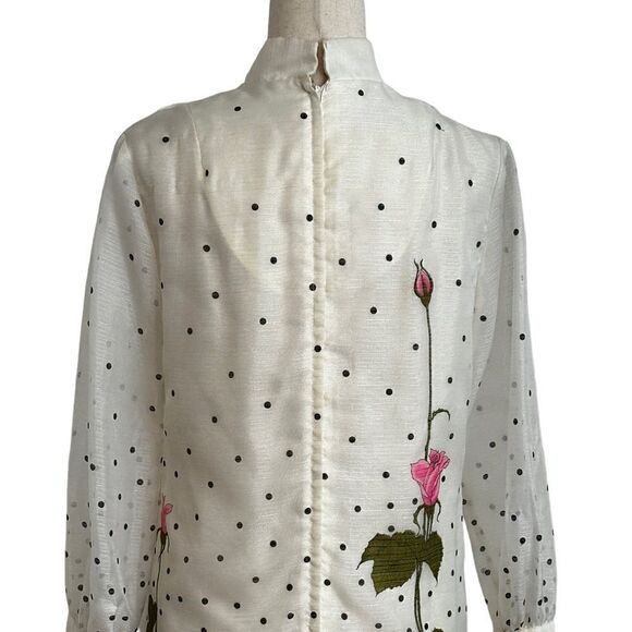 Alfred Shaheen Vintage Hawaiian Made Tulip Print Sheath Dress | Size S - Picture 7 of 10